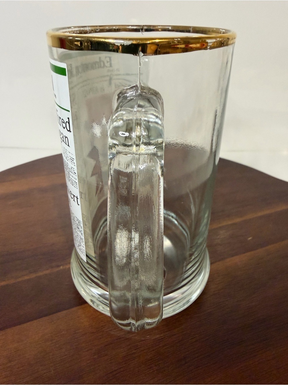 VTG 1981 Wayne Gretzky Edmonton Journal Glass Beer Mug Kid Is King Oilers Set 2 - Picture 6 of 16